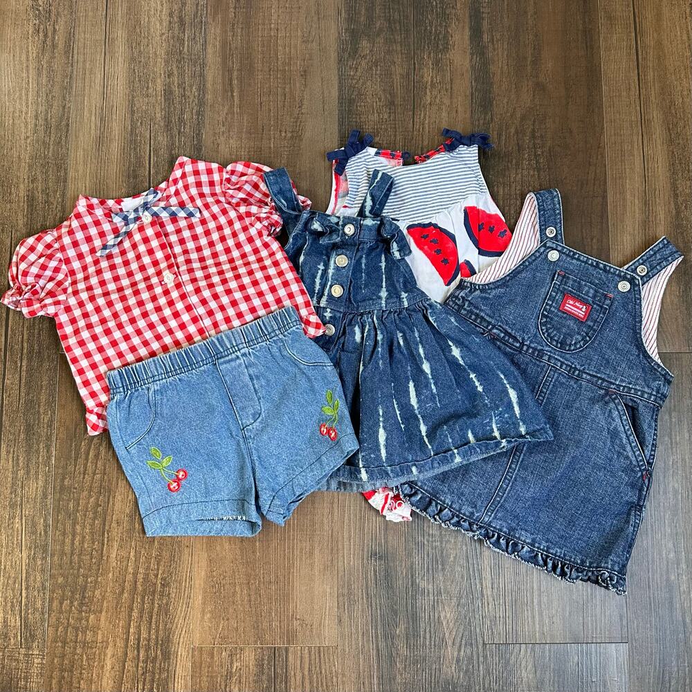Americana Denim Baby Girl Bundle 3-9 Months